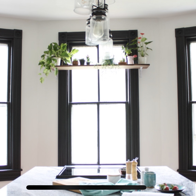 bright kitchen window